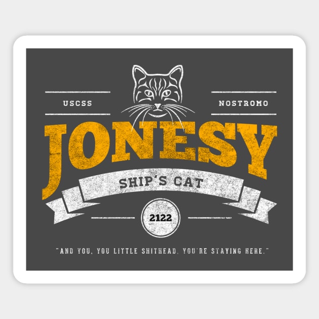 Jonesy (Ripley's cat) Magnet by visualangel